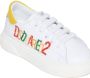 Dsquared2 Kids Leren sneakers met logoprint Wit - Thumbnail 4