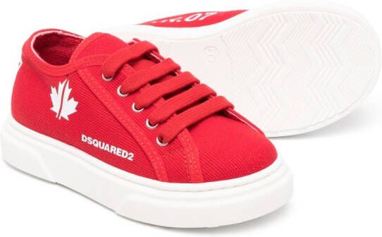 Dsquared2 Kids Sneakers met logoprint Rood