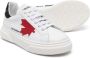 Dsquared2 Kids maple-leaf leather sneakers Wit - Thumbnail 2
