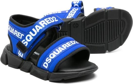 Dsquared2 Kids Sandalen met klittenband Blauw