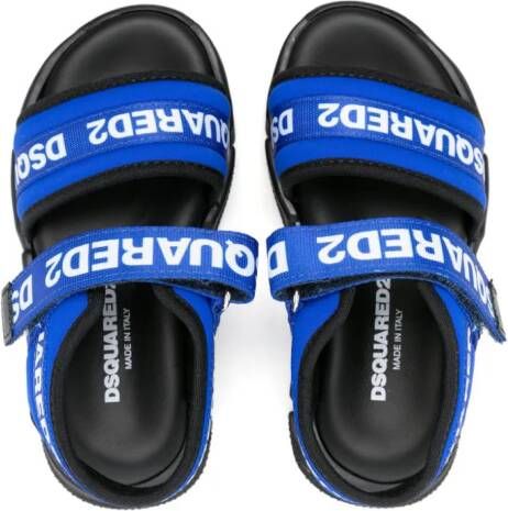 Dsquared2 Kids Sandalen met klittenband Blauw