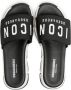 DSQUARED2 KIDS Sandalen met klittenband Zwart - Thumbnail 3