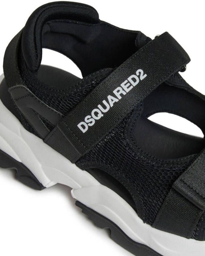 Dsquared2 Kids Sandalen met klittenband Zwart