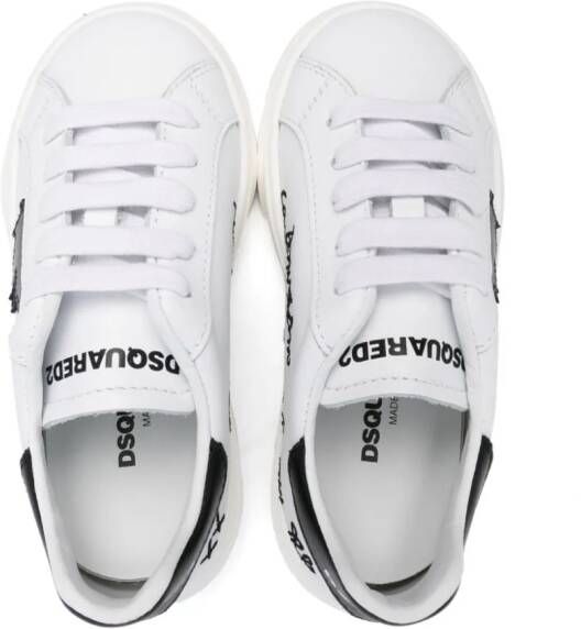 DSQUARED2 KIDS Sneakers met borduurwerk Wit