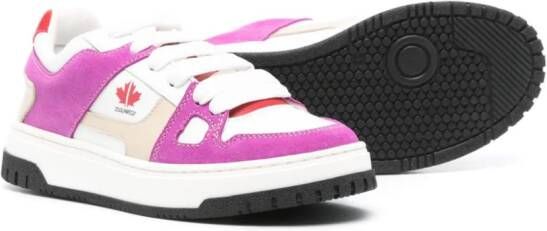 Dsquared2 Kids Sneakers met colourblocking Paars