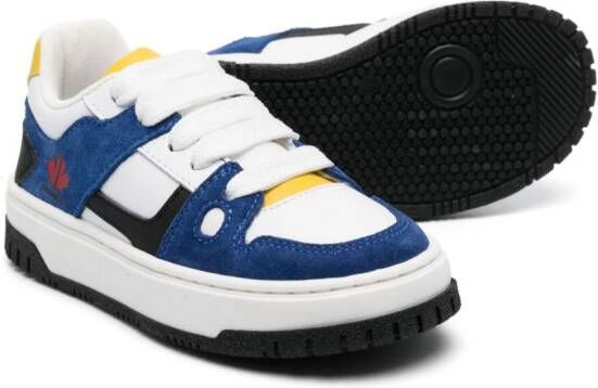 Dsquared2 Kids Sneakers met colourblocking Wit