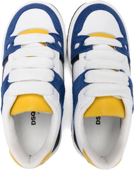 Dsquared2 Kids Sneakers met colourblocking Wit