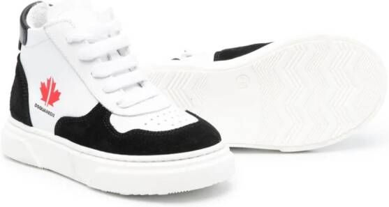 Dsquared2 Kids Sneakers met logopatch Zwart