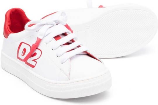 Dsquared2 Kids Sneakers met logoprint Wit