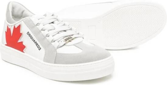 DSQUARED2 KIDS Sneakers met vlakken Wit