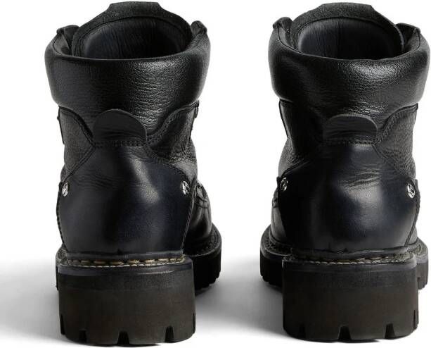 DSQUARED2 Leren wandellaarzen Zwart