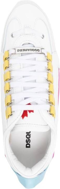 Dsquared2 Leren sneakers Wit