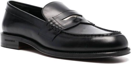 Dsquared2 Loafers met metalen detail Zwart