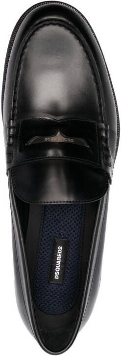 Dsquared2 Loafers met metalen detail Zwart