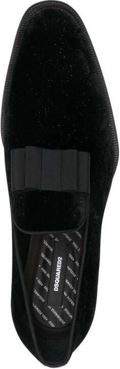 Dsquared2 Loafers met strikdetail Zwart