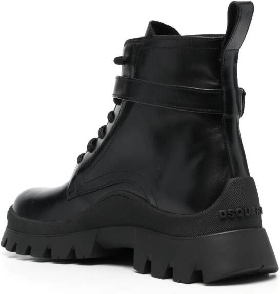 DSQUARED2 Leren laarzen Zwart