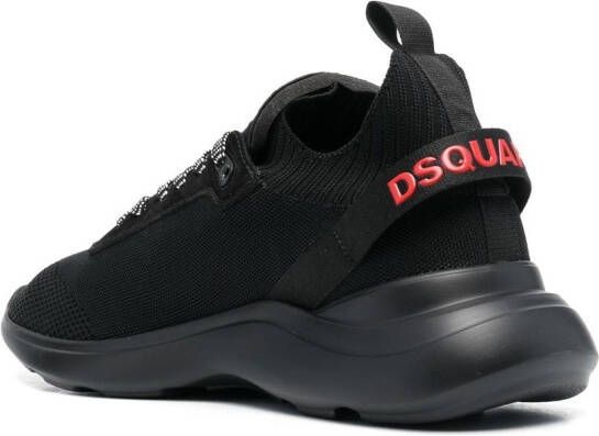 Dsquared2 Fly sneakers met logoprint Zwart