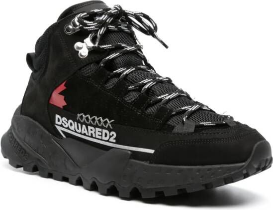 Dsquared2 Laarzen met logoprint Zwart