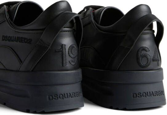 Dsquared2 Leren low-top sneakers Zwart