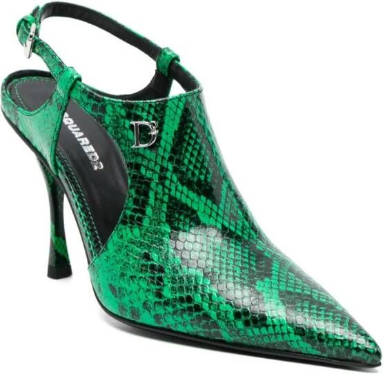 Dsquared2 Mary Jane leren pumps Groen