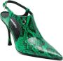 DSQUARED2 Mary Jane leren pumps Groen - Thumbnail 2