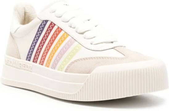 DSQUARED2 New Jersey leren sneakers Beige