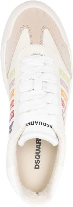 Dsquared2 New Jersey leren sneakers Beige