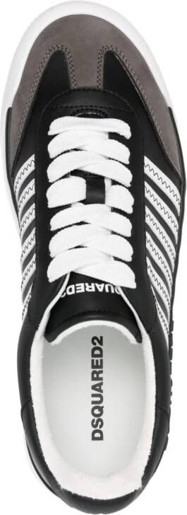 DSQUARED2 New Jersey leren sneakers Zwart