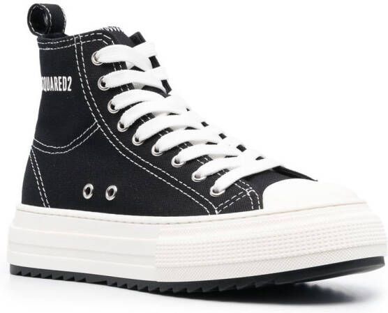 Dsquared2 Sneakers met plateauzool Zwart