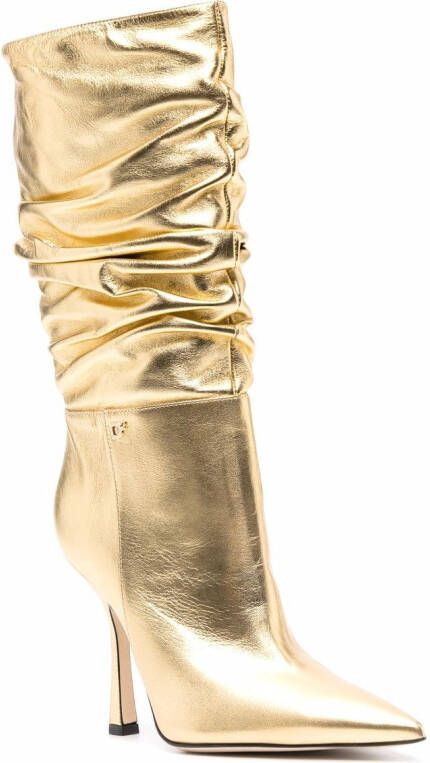 DSQUARED2 Pumps met gesmockt detail Goud