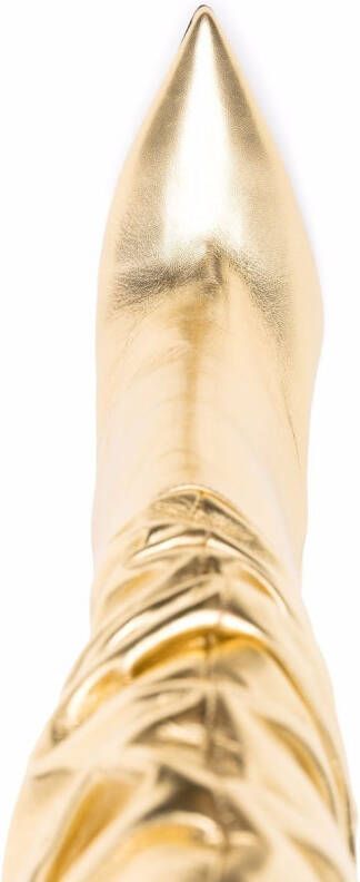 DSQUARED2 Pumps met gesmockt detail Goud