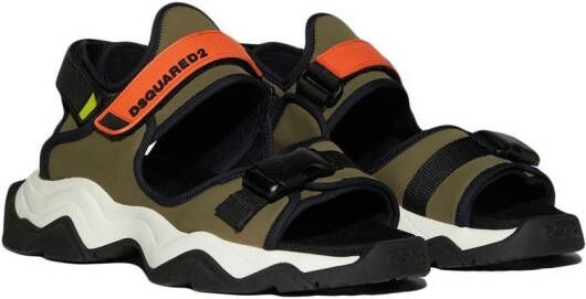 Dsquared2 Sandalen met klittenband Groen