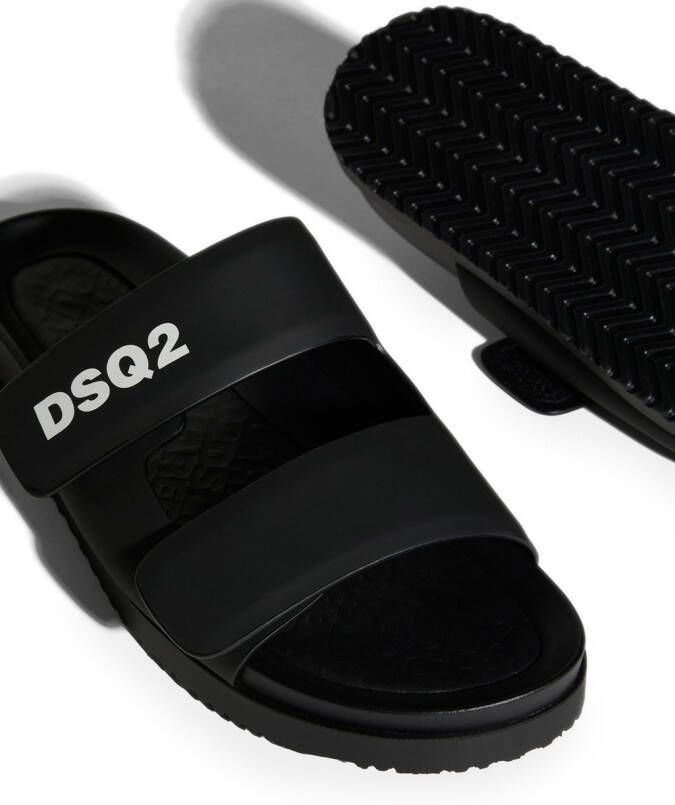 Dsquared2 Sandalen met klittenband Zwart