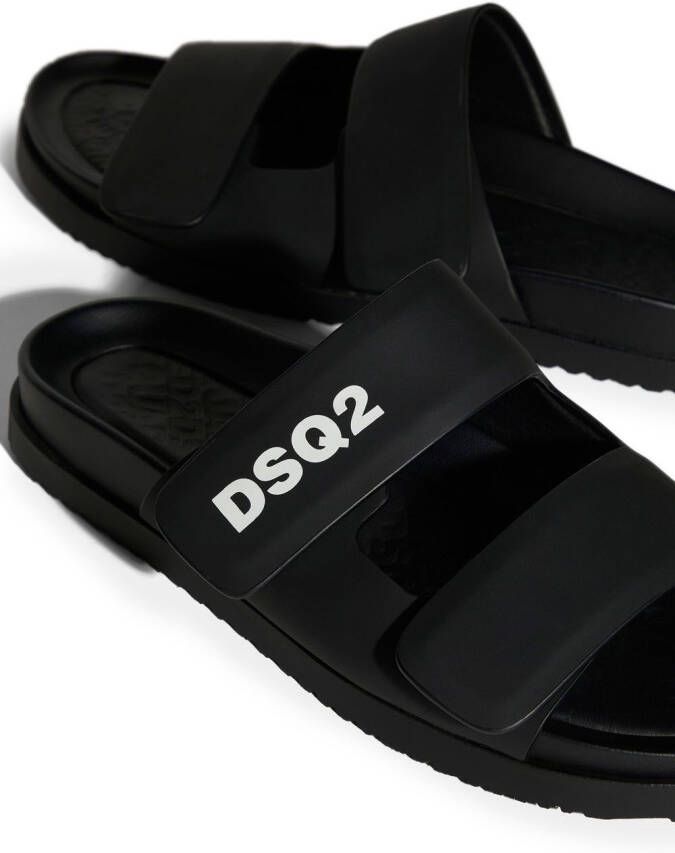 Dsquared2 Sandalen met klittenband Zwart