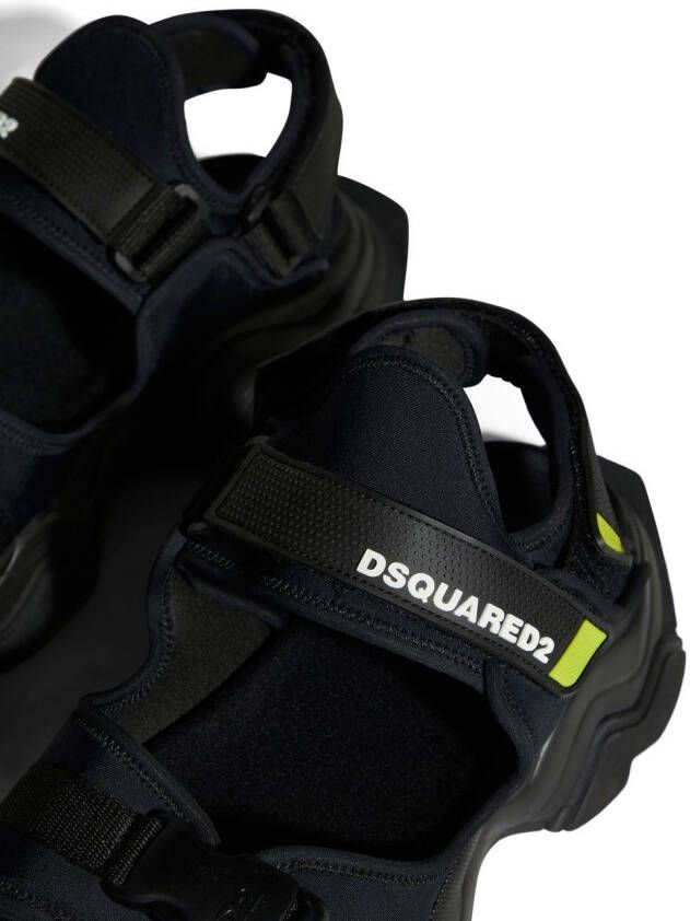 Dsquared2 Sandalen met klittenband Zwart