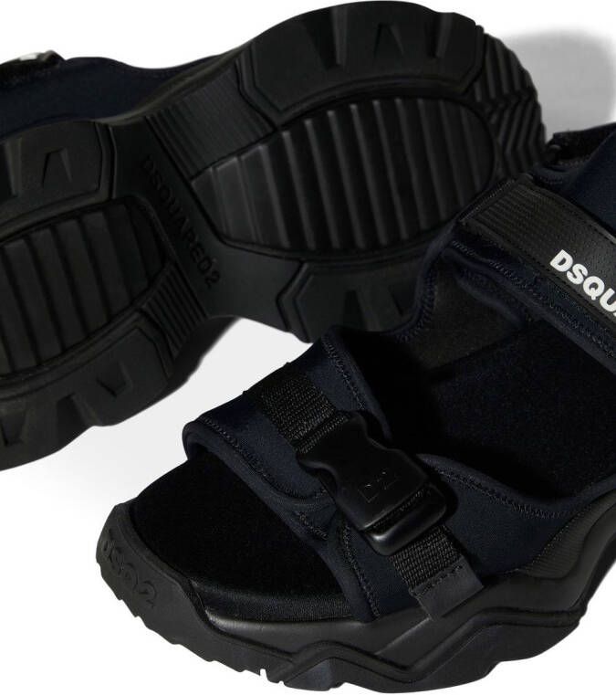 Dsquared2 Sandalen met klittenband Zwart