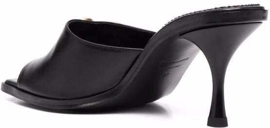 DSQUARED2 Sandalen met logoplakkaat Zwart
