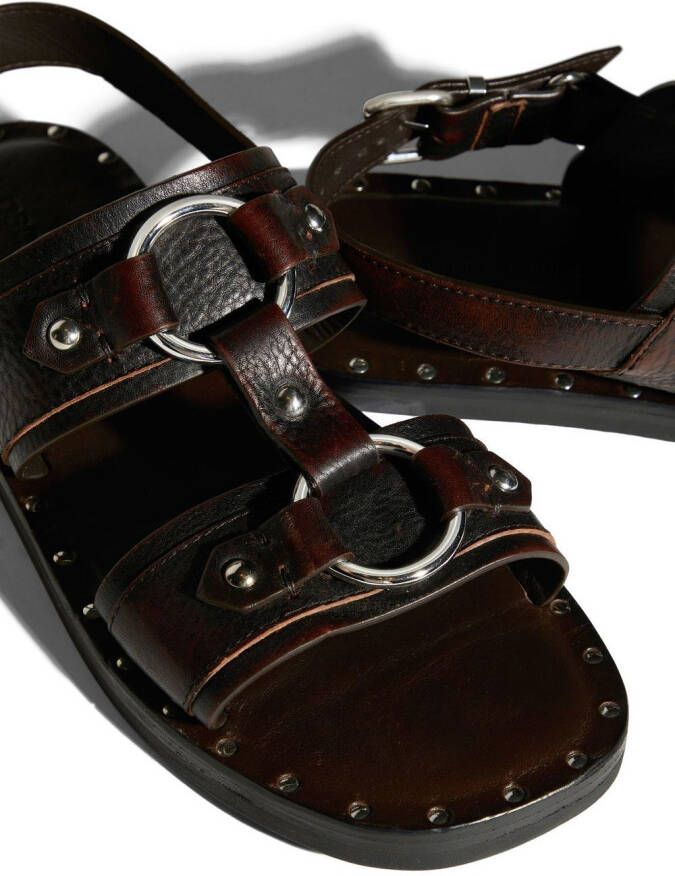 Dsquared2 Sandalen met studs Bruin