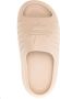 Dsquared2 Slippers met logo-reliëf en plateauzool Beige - Thumbnail 4