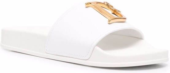 DSQUARED2 Slippers met logo Wit