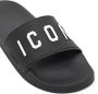 Dsquared2 Slippers met logoprint Zwart - Thumbnail 2