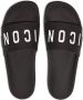 Dsquared2 Slippers met logoprint Zwart - Thumbnail 4