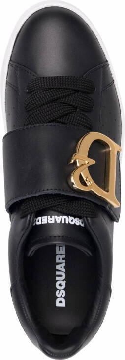 DSQUARED2 Sneakers met klittenband Zwart