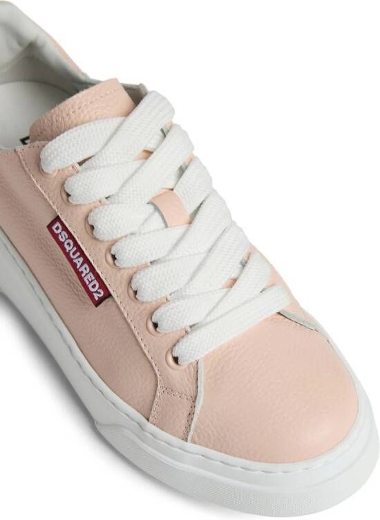 DSQUARED2 Sneakers met logo-reliëf Roze