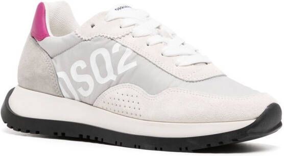 DSQUARED2 Sneakers met logoprint Grijs