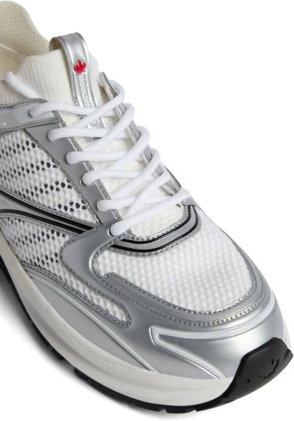 Dsquared2 Sneakers met mesh vlakken Wit