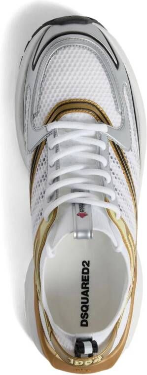 Dsquared2 Sneakers met mesh vlakken Wit