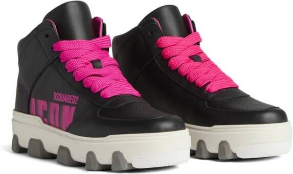 Dsquared2 Sneakers met patroon Zwart