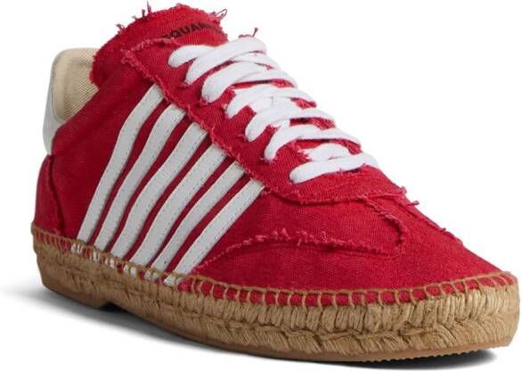 Dsquared2 Sneakers met zijstreep Rood