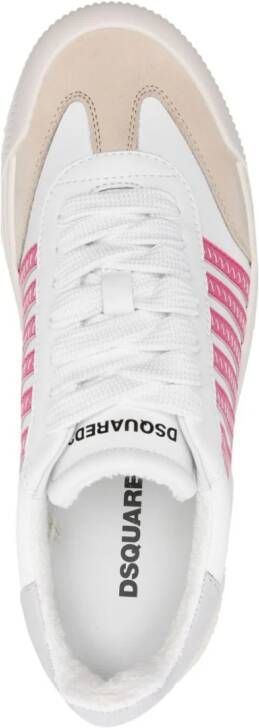 Dsquared2 Gestreepte sneakers Wit